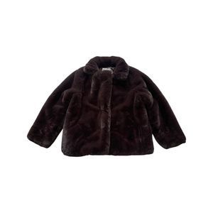 Apparis New Manon Faux Fur Jacket in Eboni